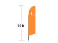 teardrop banner flag