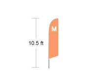 teardrop banner flag