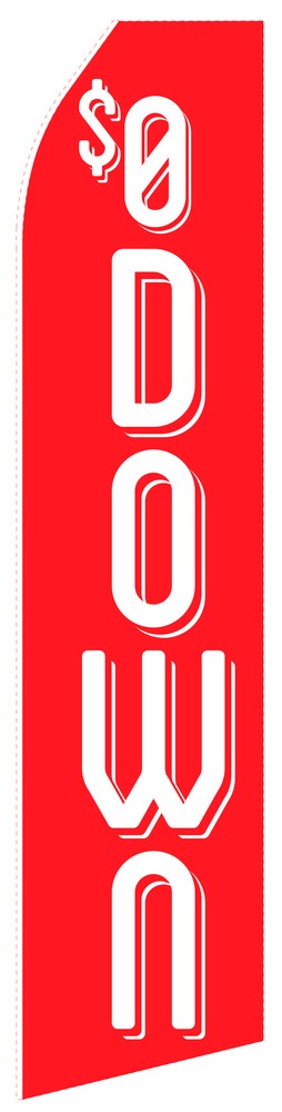 Zero down payment swooper flag