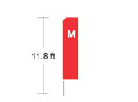 teardrop banner flag